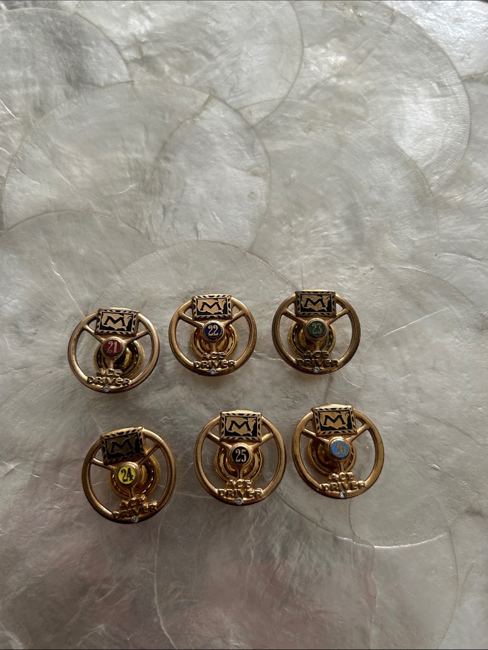 Vintage Gold-Tone Markel Trucking - Ace Driver Pins